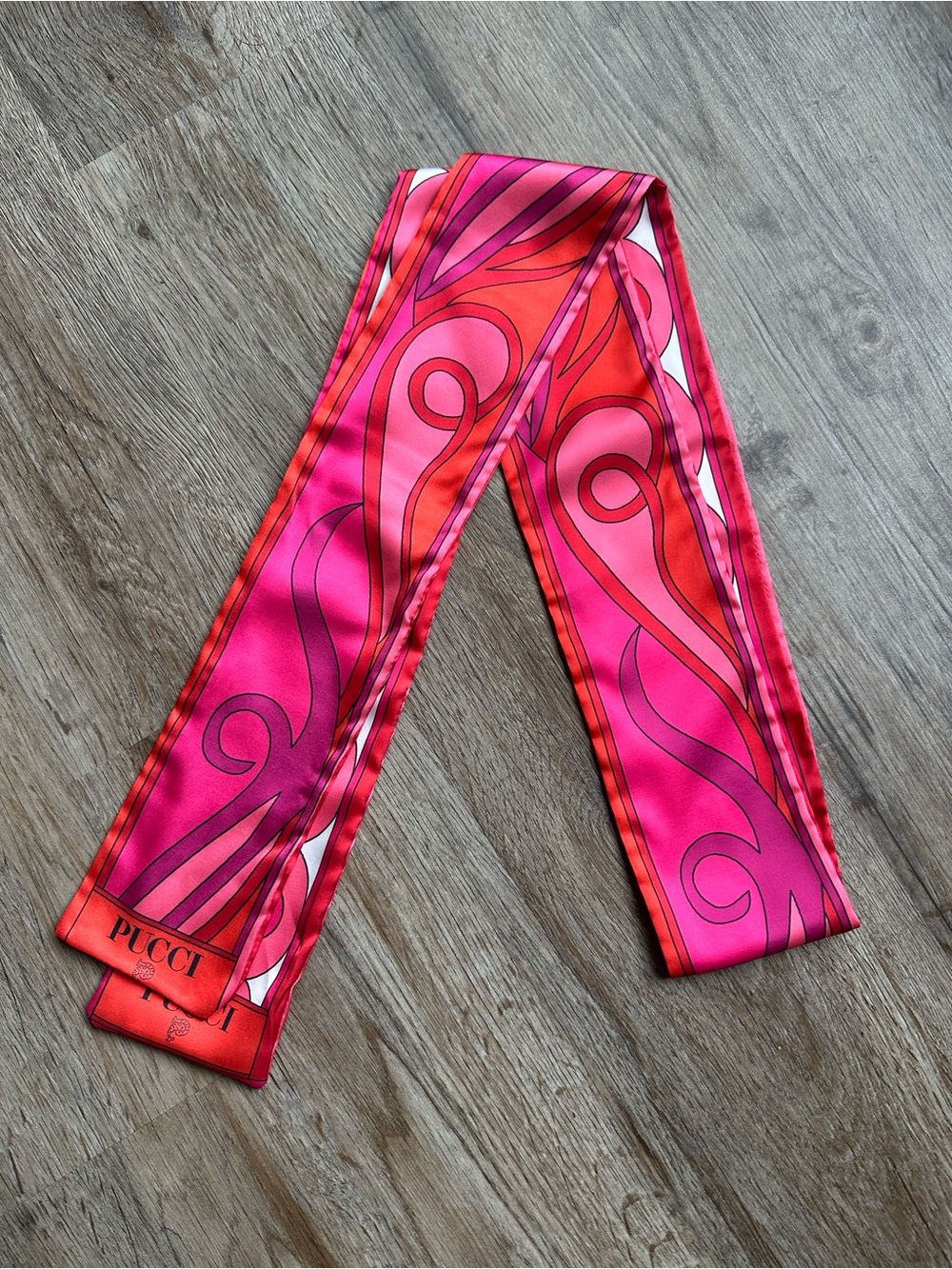 Emilio Pucci Silk Twilly Scarf